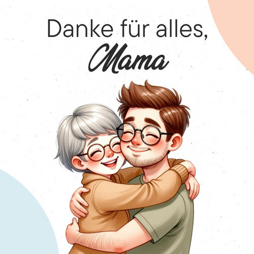 Danke für alles, Mama I Personalisiertes Buch für Mama - DreamyTales