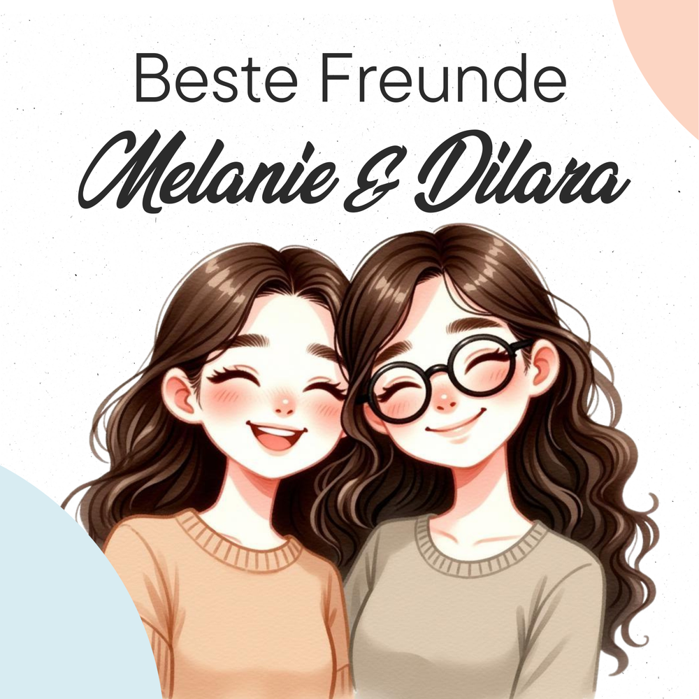Beste Freunde: Durch Dick und Dünn I Personalisiertes Freundebuch - DreamyTales