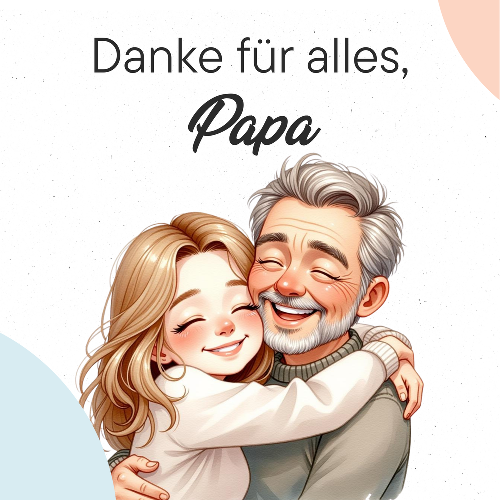 Danke für alles, Papa I Personalisiertes Buch für Papa - DreamyTales