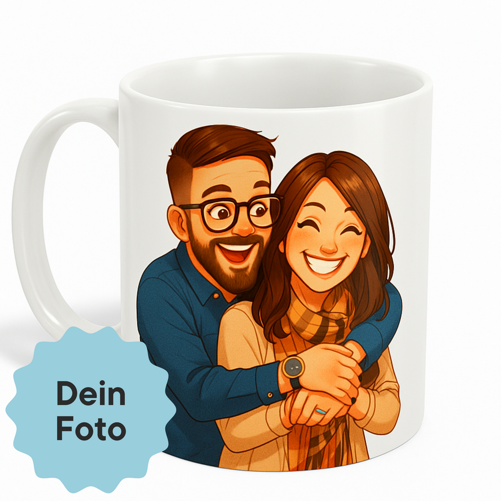 Personalisierte Premium Tasse mit Druckmotiv